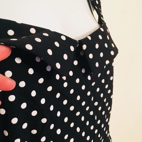 Sourpuss XL Cross Top Rockabilly Womens Polka Dot - Picture 2 of 4